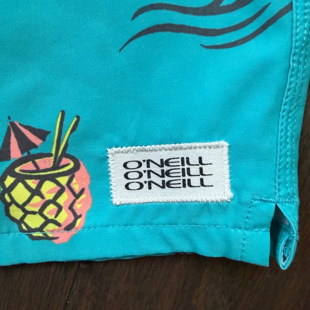 O'Neill Board Shorts Kids XL Teal Hyperfreak Flamingo Pineapple SP4206018